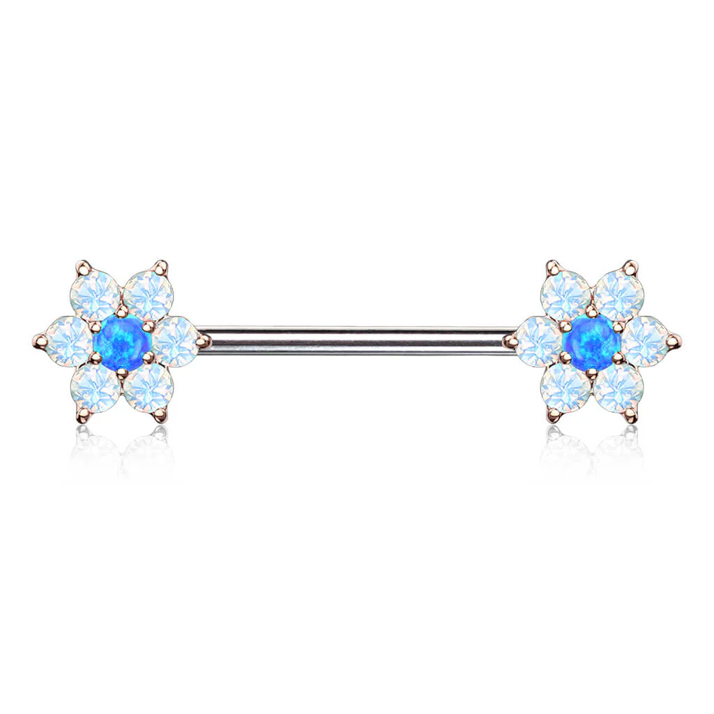 Nippelpiercing Blume Opal - Image 9