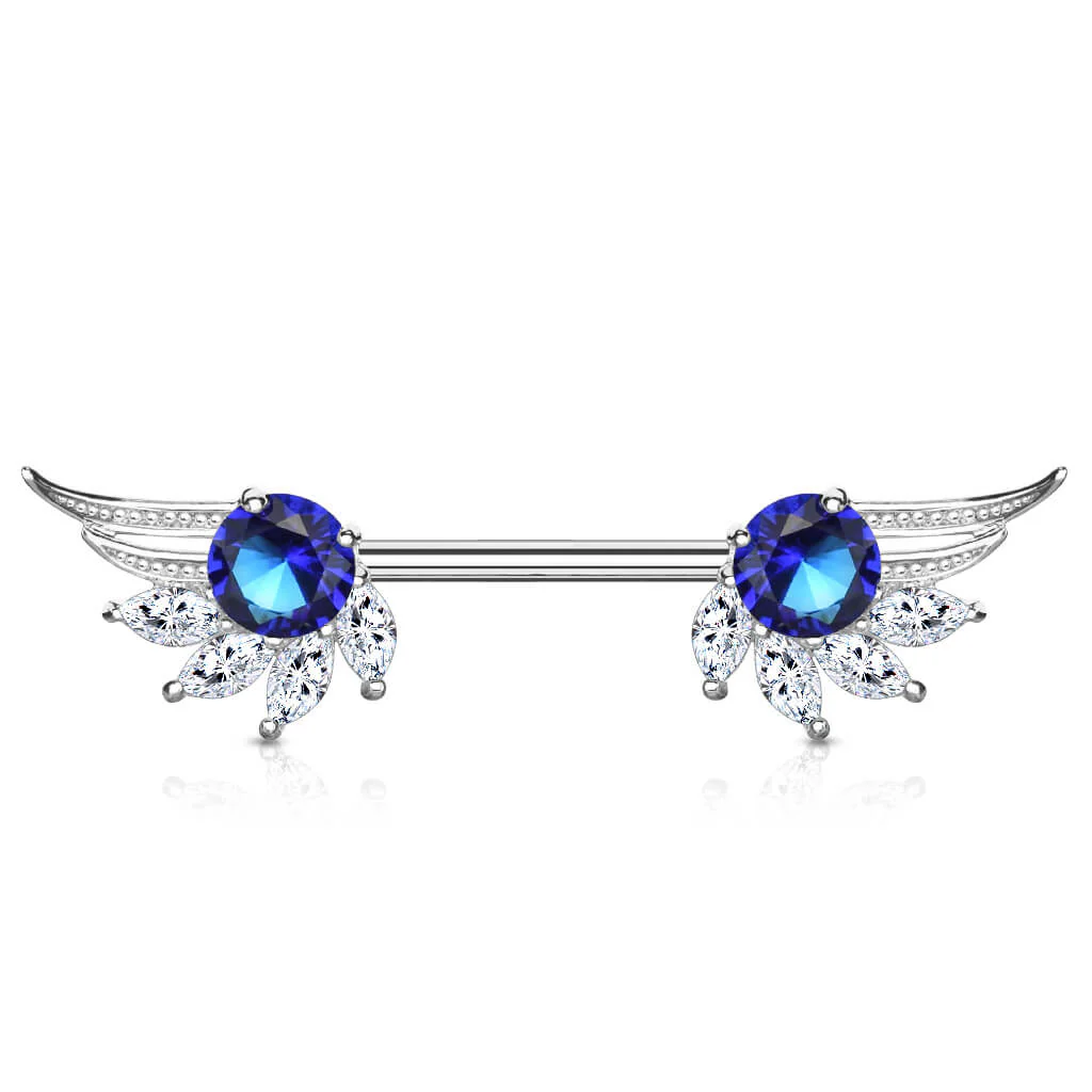 Nippelpiercing Engelsflügel Zirkonia - Image 4