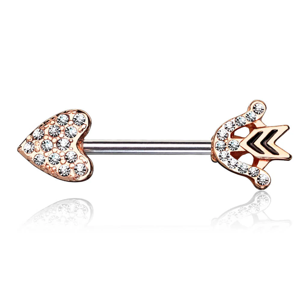 Nippelpiercing Herzpfeil Zirkonia - Image 7