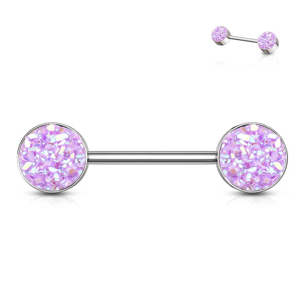 Nippelpiercing Glänzender Synthetik Stein - Image 8
