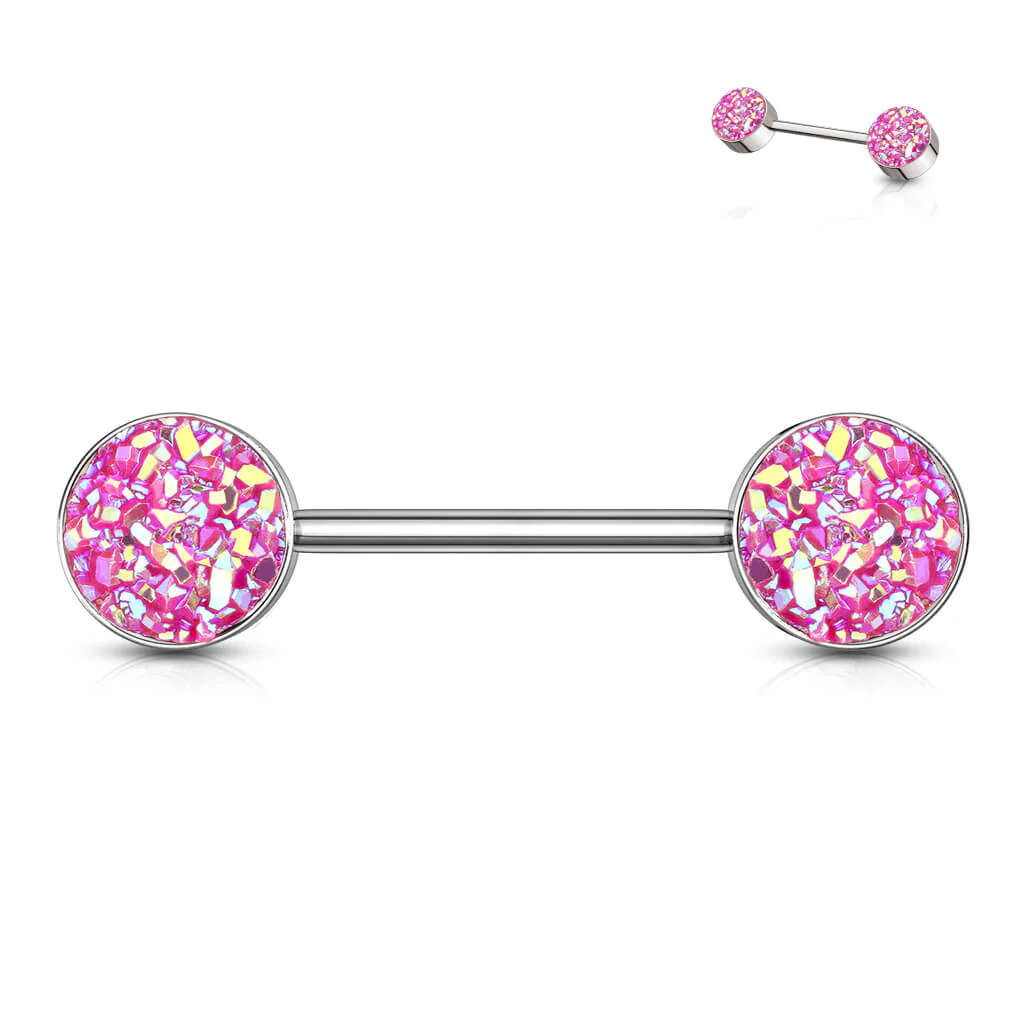 Nippelpiercing Glänzender Synthetik Stein - Image 9