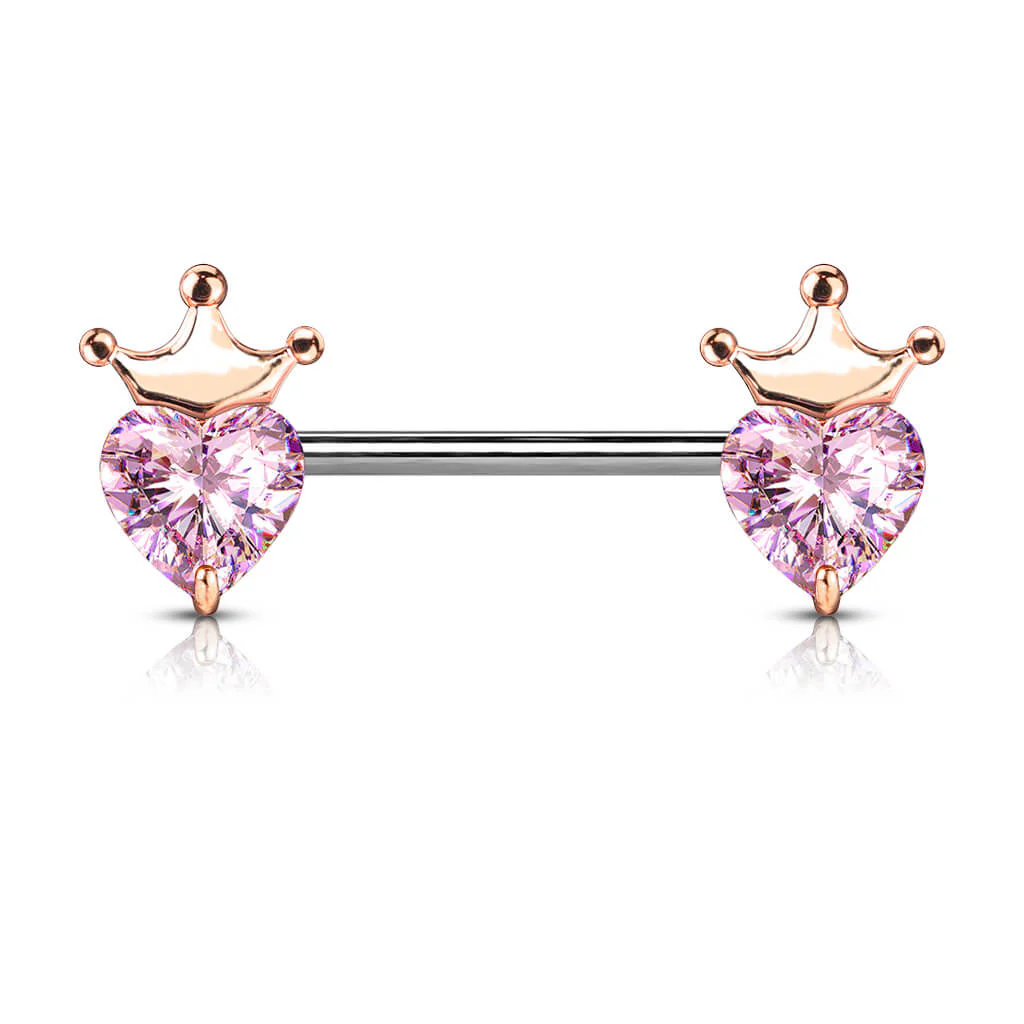 Nippelpiercing Herz Krone - Image 7