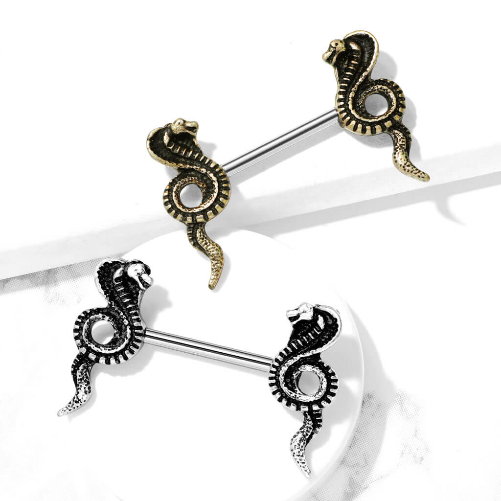 Nippelpiercing Kobra - Image 6