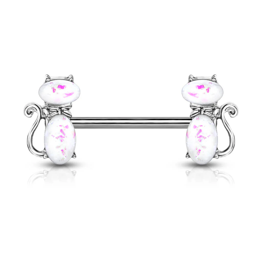 Nippelpiercing Katzen Opal - Image 6