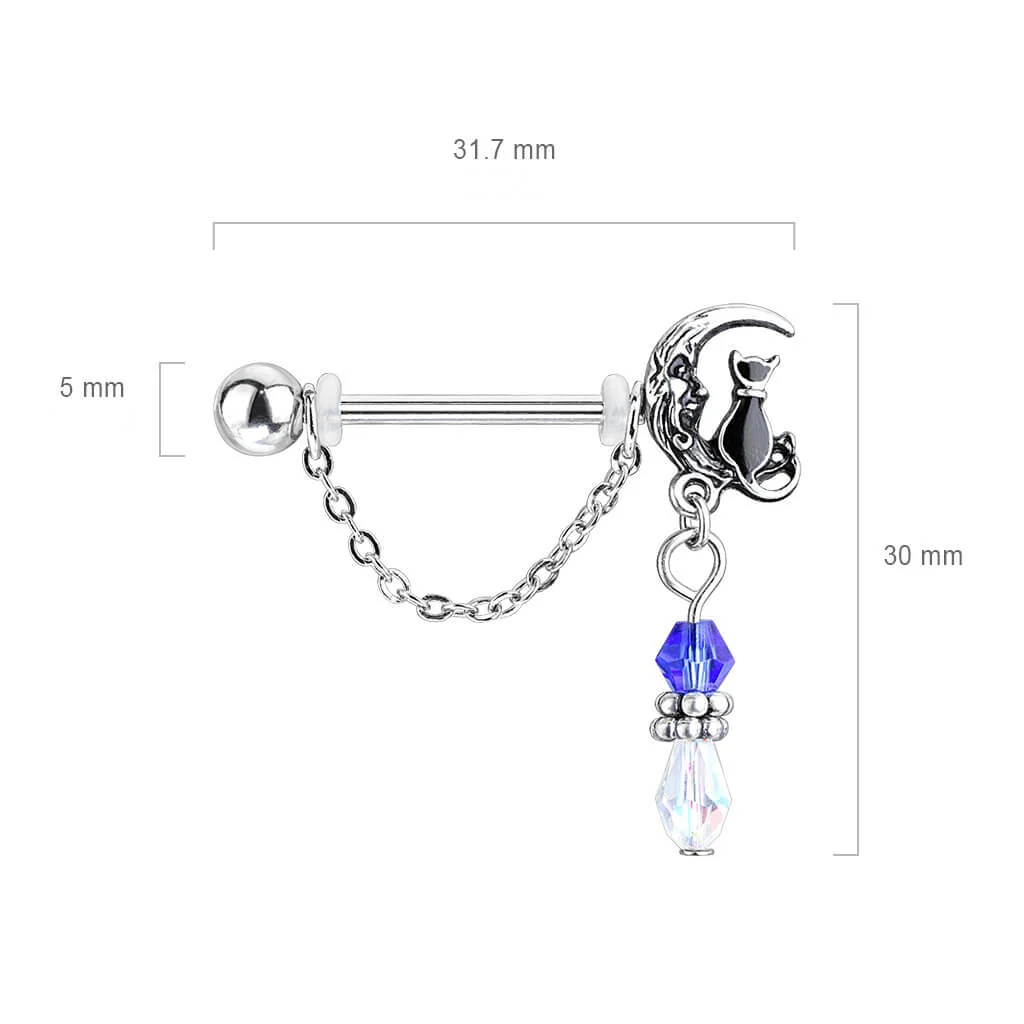 Nippelpiercing Mond Kette beweglich - Image 4