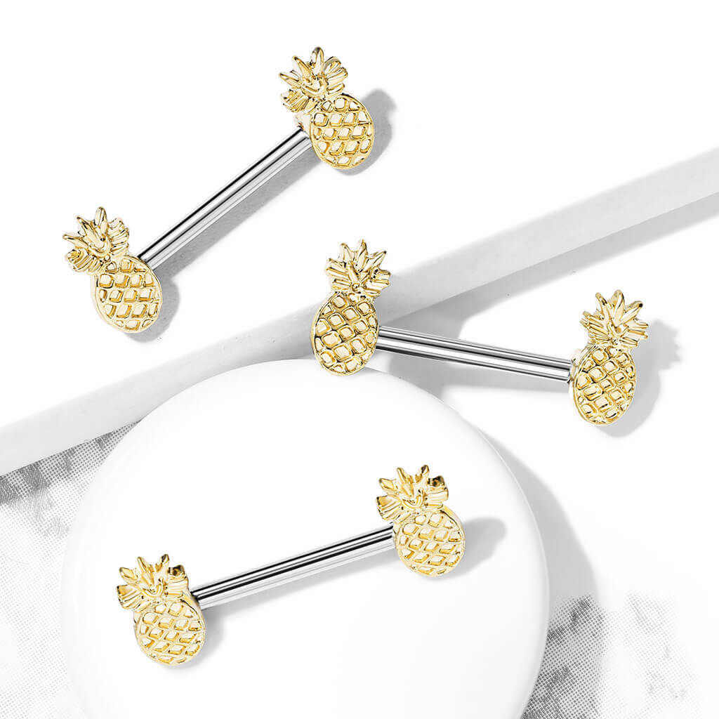 Nippelpiercing Ananas - Image 3