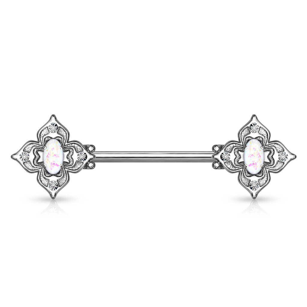 Nippelpiercing Blume Zirkonia Opal - Image 10