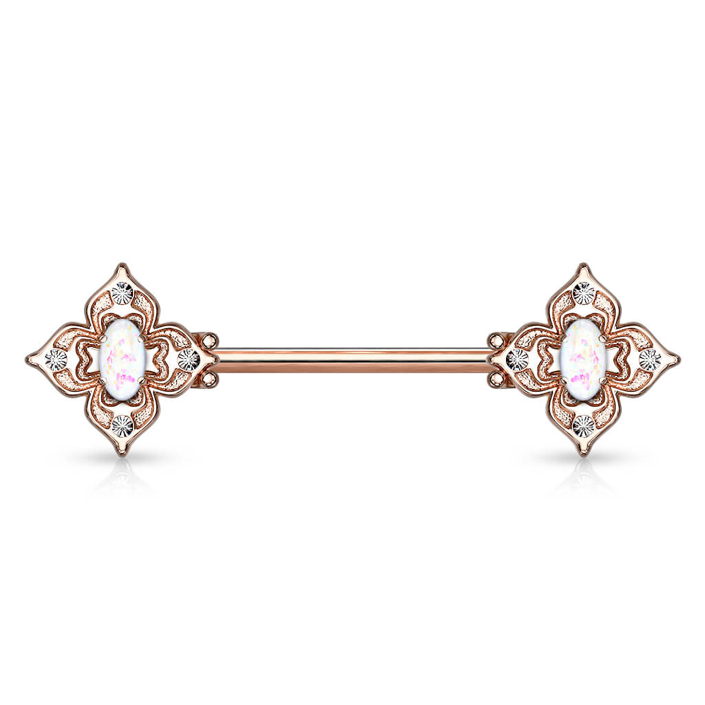 Nippelpiercing Blume Zirkonia Opal - Image 9