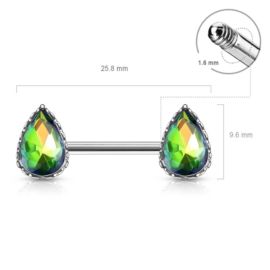 Nippelpiercing Tropfen Zirkonia - Image 3