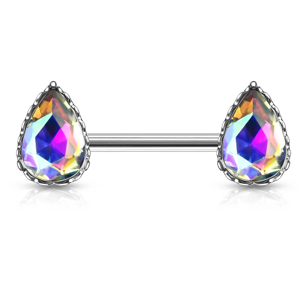Nippelpiercing Tropfen Zirkonia - Image 4