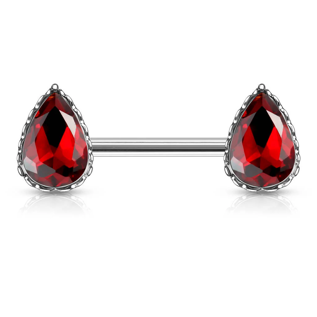 Nippelpiercing Tropfen Zirkonia - Image 8