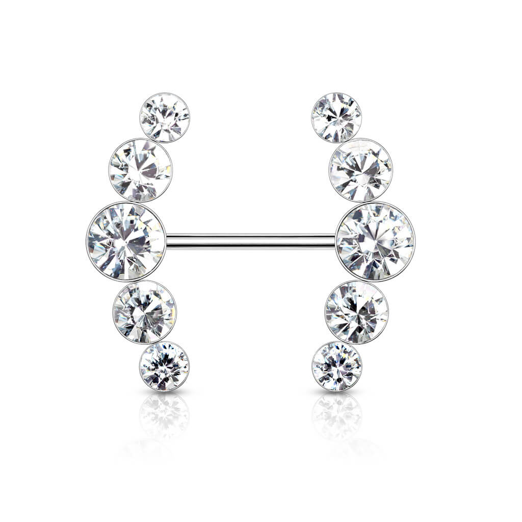 Nippelpiercing 5 Zirkonia - Image 4