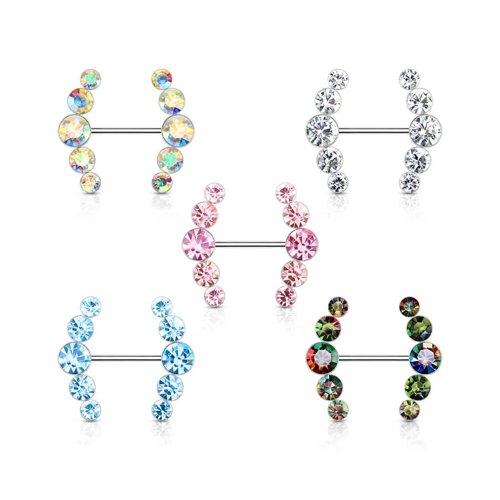 Nippelpiercing 5 Zirkonia - Image 5