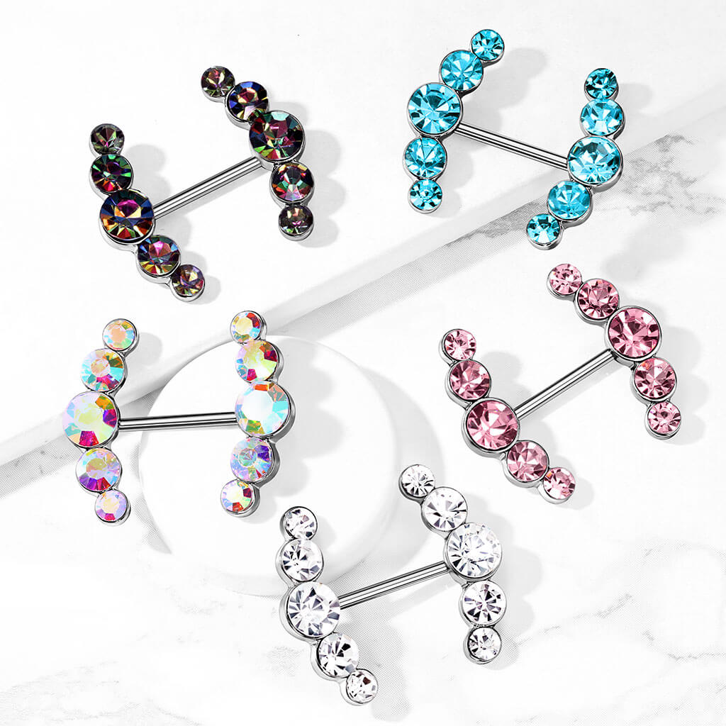 Nippelpiercing 5 Zirkonia - Image 7