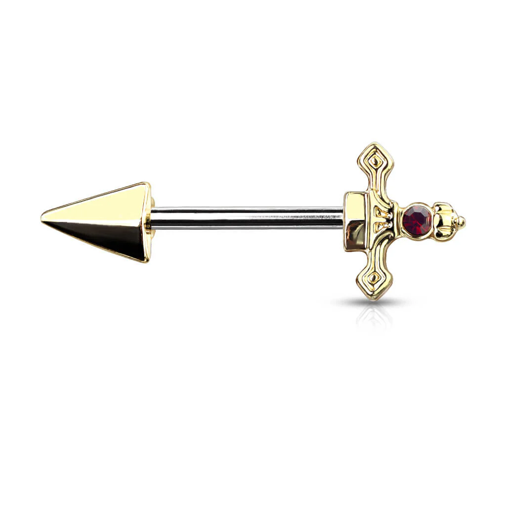 Nippelpiercing Schwert Zirkonia - Image 2