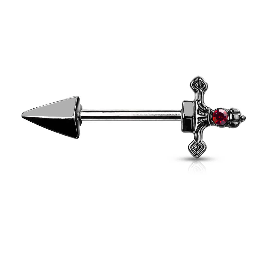 Nippelpiercing Schwert Zirkonia - Image 4