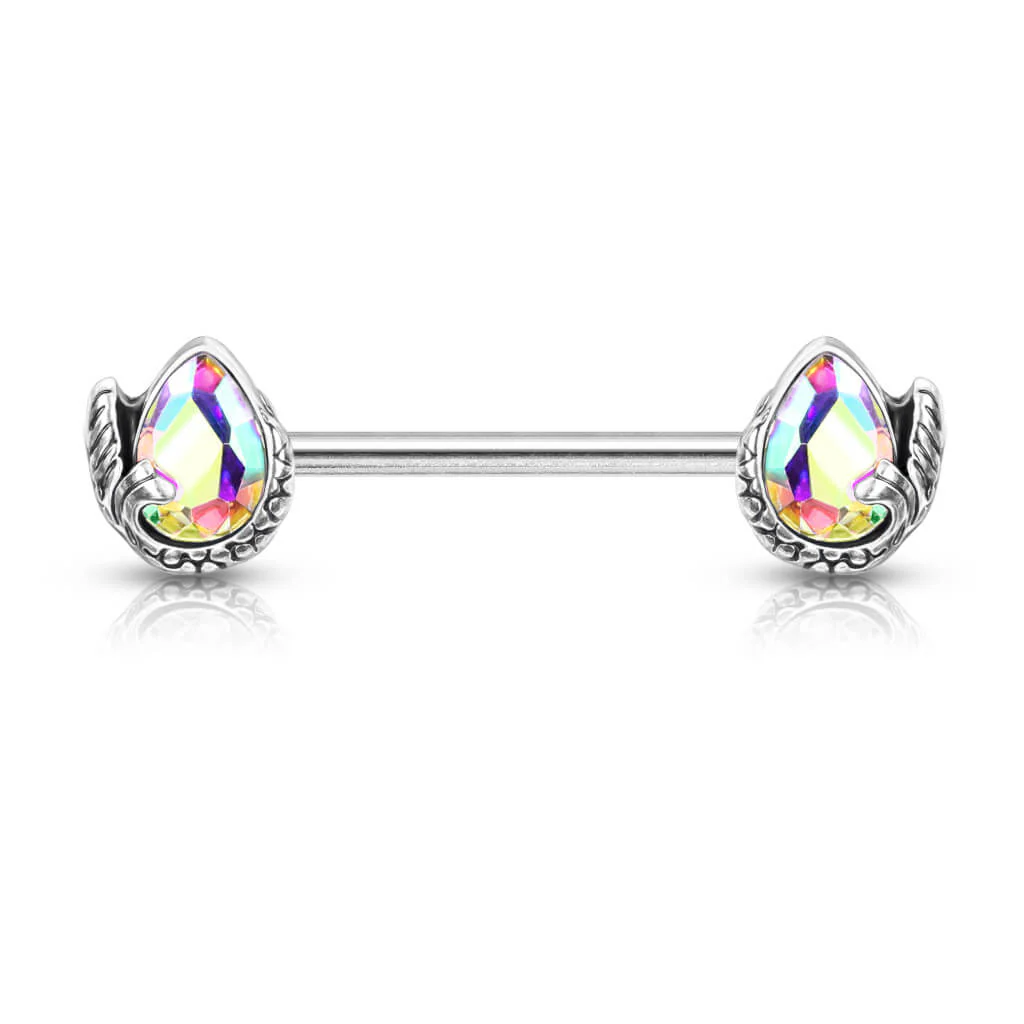 Nippelpiercing Meerjungfrau Tropfen Zirkonia Silber - Image 2