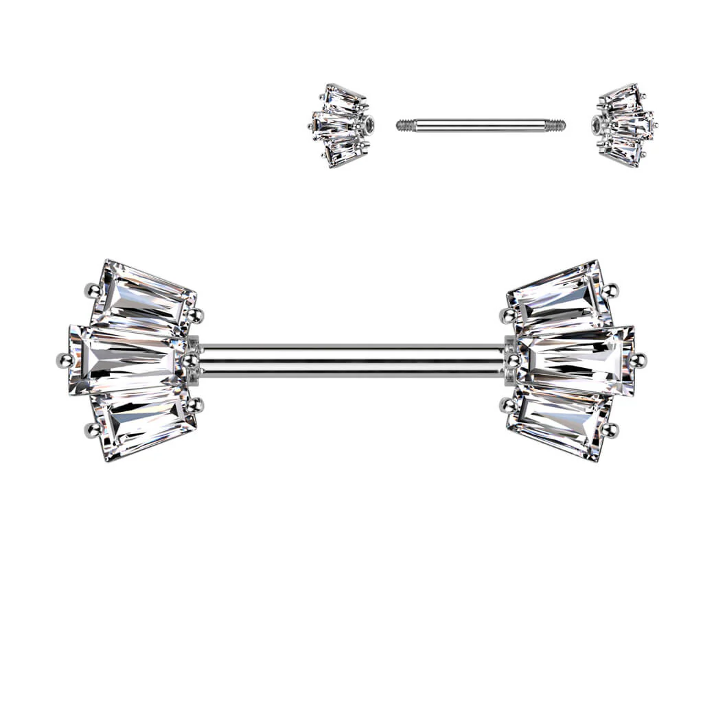 Nippelpiercing 6 Zirkonia - Image 2