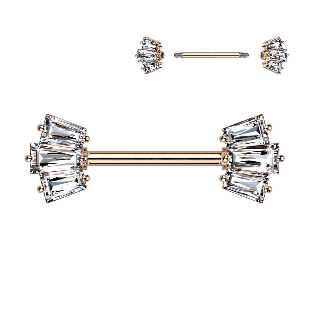 Nippelpiercing 6 Zirkonia - Image 4