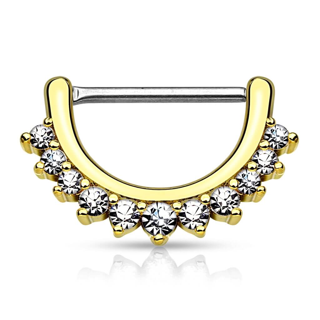 Nippelpiercing Zirkonia Clicker - Image 2