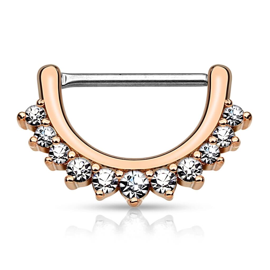 Nippelpiercing Zirkonia Clicker - Image 3