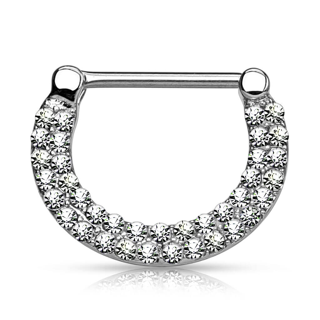 Nippelpiercing Zirkonia Clicker - Image 2