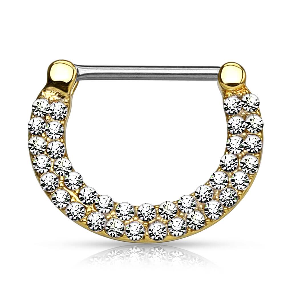 Nippelpiercing Zirkonia Clicker - Image 3