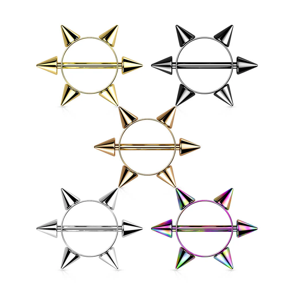 Nippelpiercing Stachel Kranz Silber - Image 3