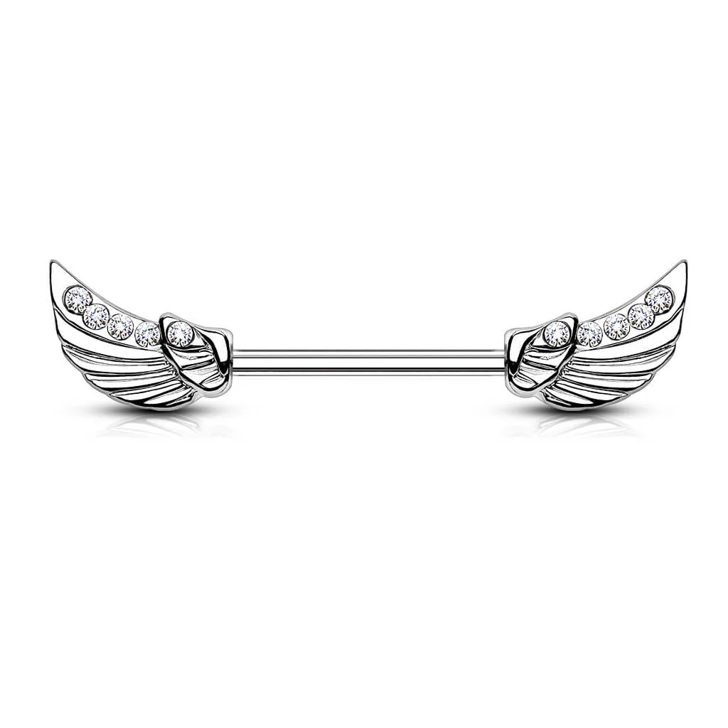 Nippelpiercing Flügel Zirkonia - Image 2