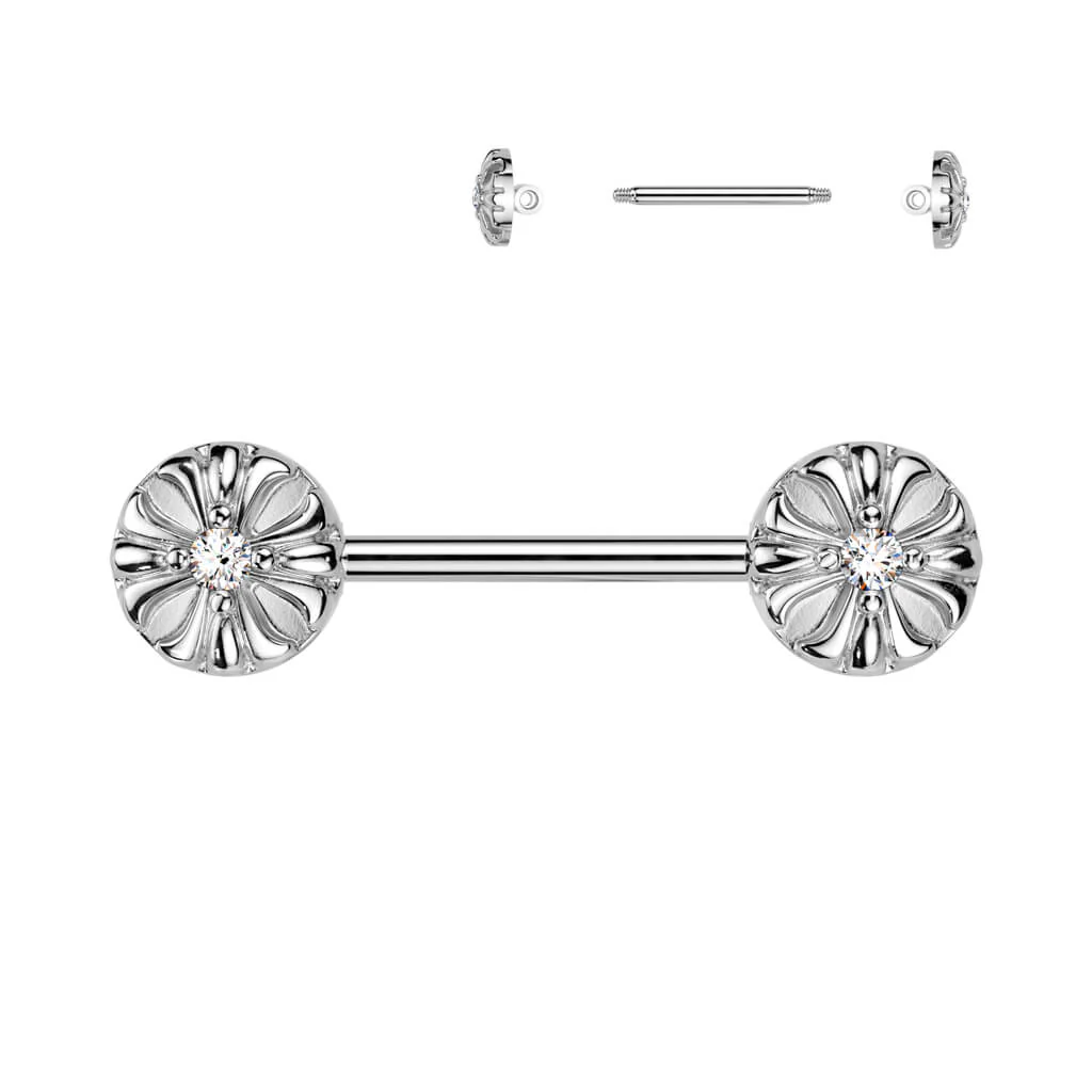 Nippelpiercing keltisches Kreuz Zirkonia - Image 3