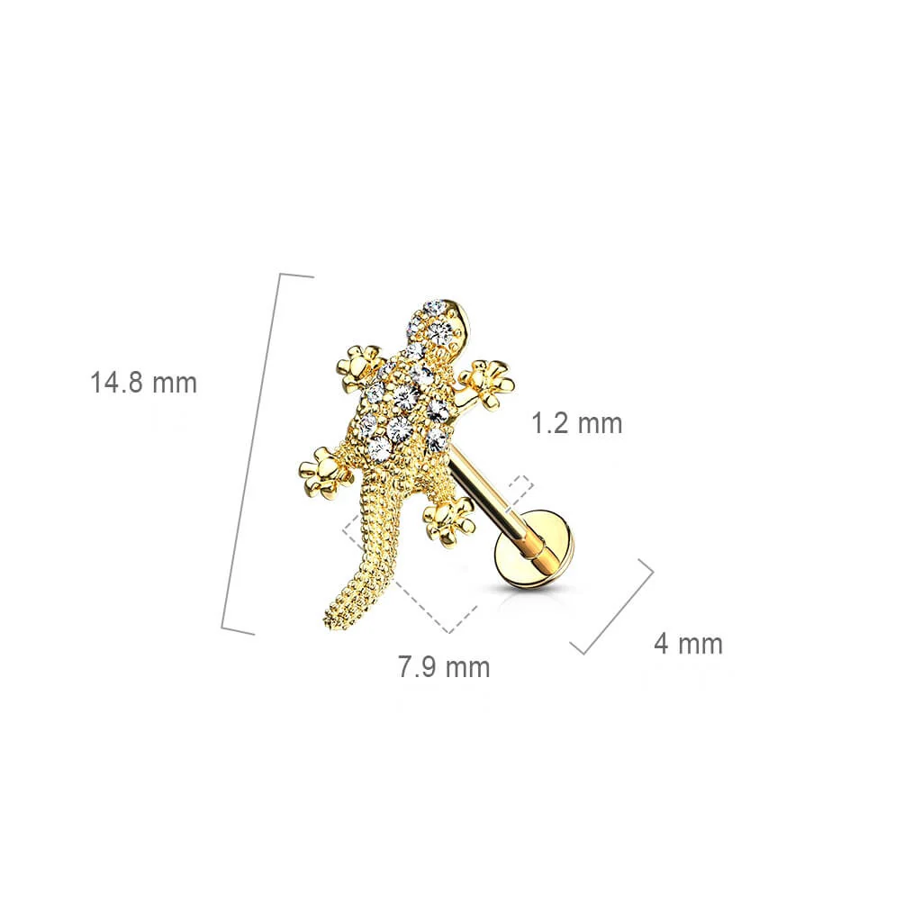 Labret Eidechse Zirkonia Innengewinde - Image 3