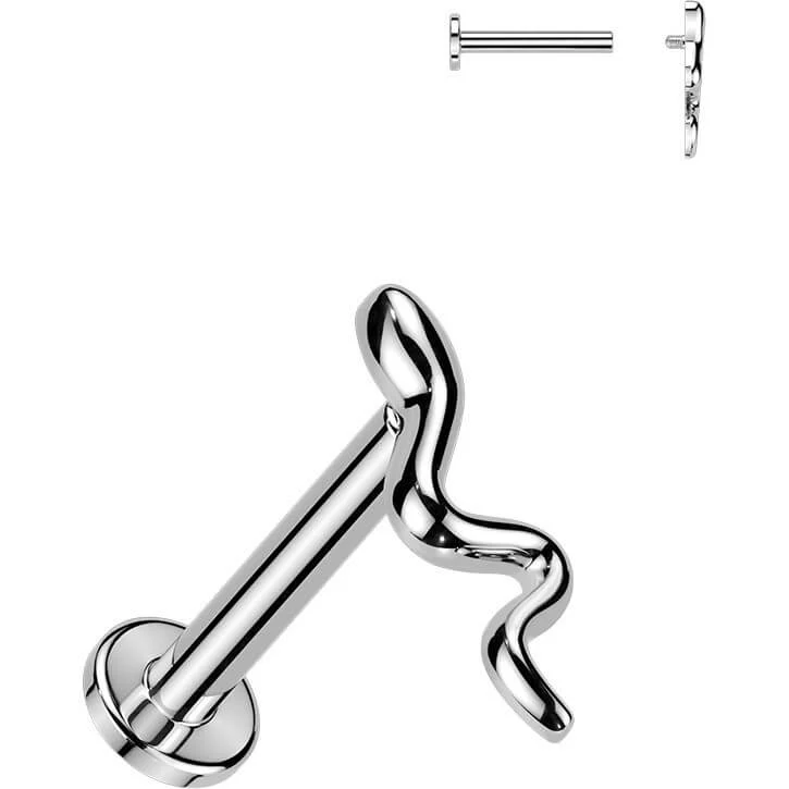 Labret schlängelnde Schlange Innengewinde - Image 3