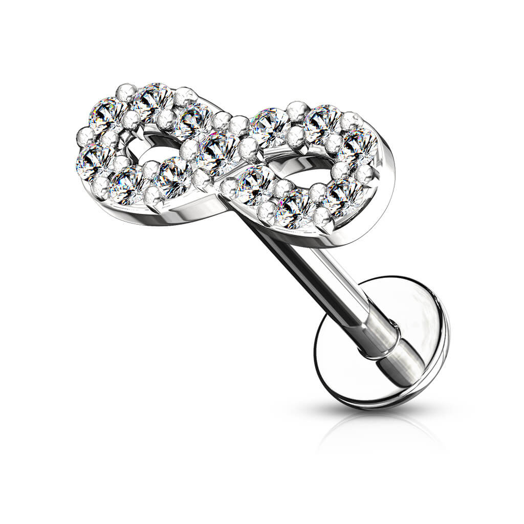 Labret Unendlichkeit Zirkonia Innengewinde - Image 2