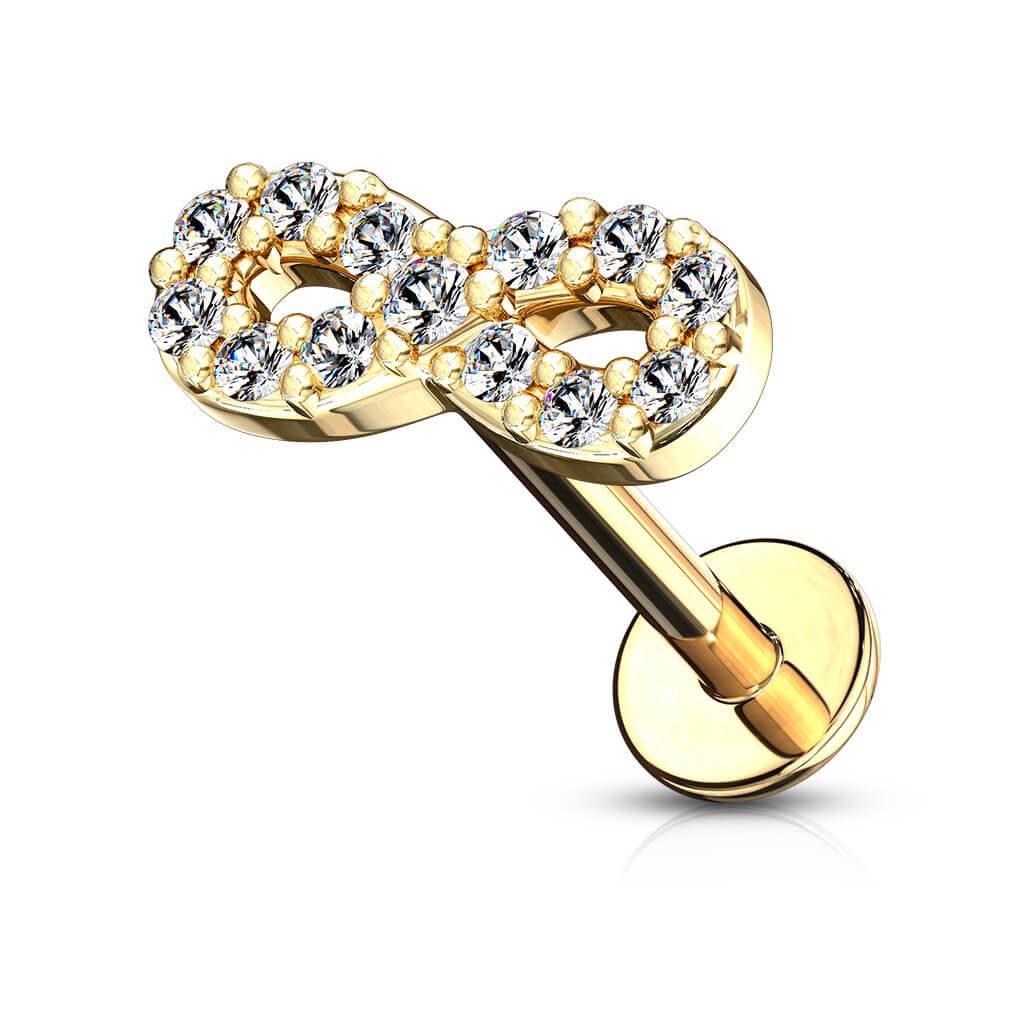 Labret Unendlichkeit Zirkonia Innengewinde - Image 3