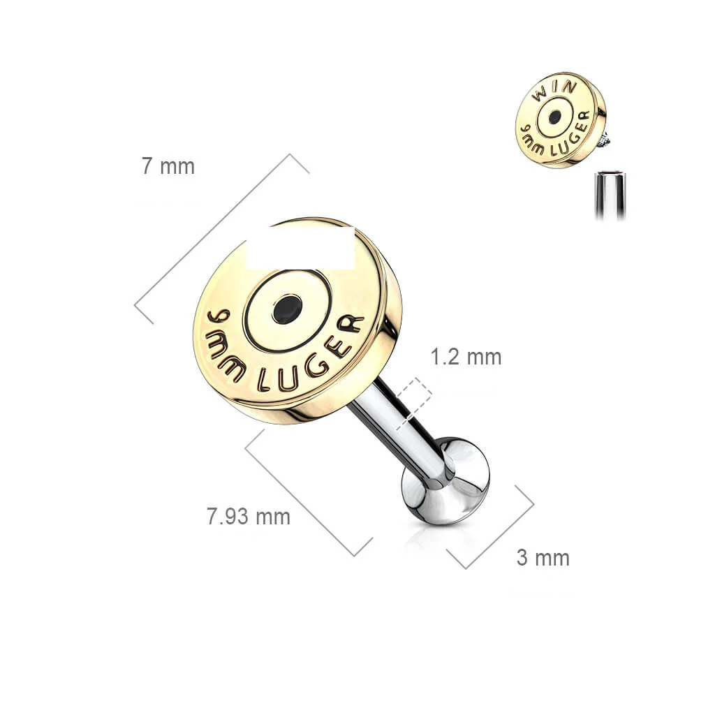 Labret Patronenhülse Innengewinde - Image 4