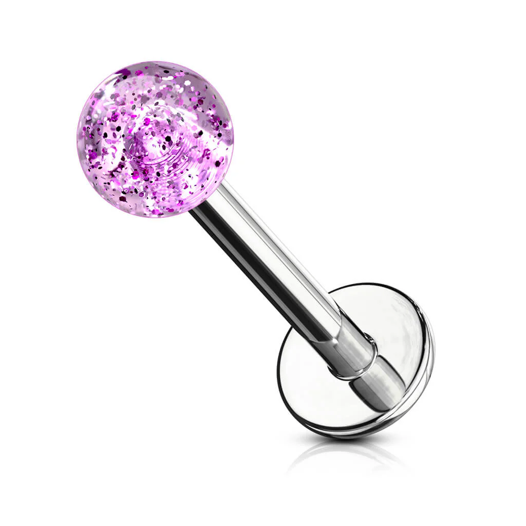Labret Acryl Glitzer Kugel - Image 2