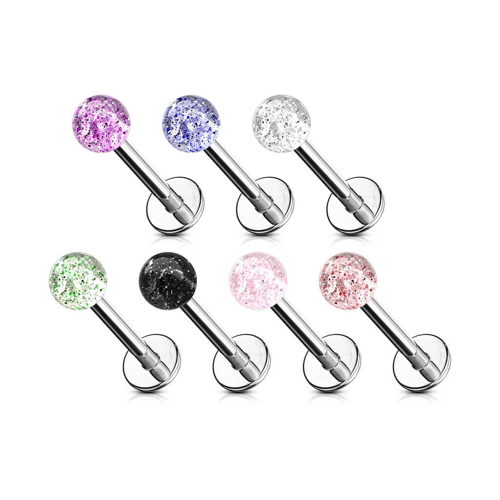 Labret Acryl Glitzer Kugel - Image 4