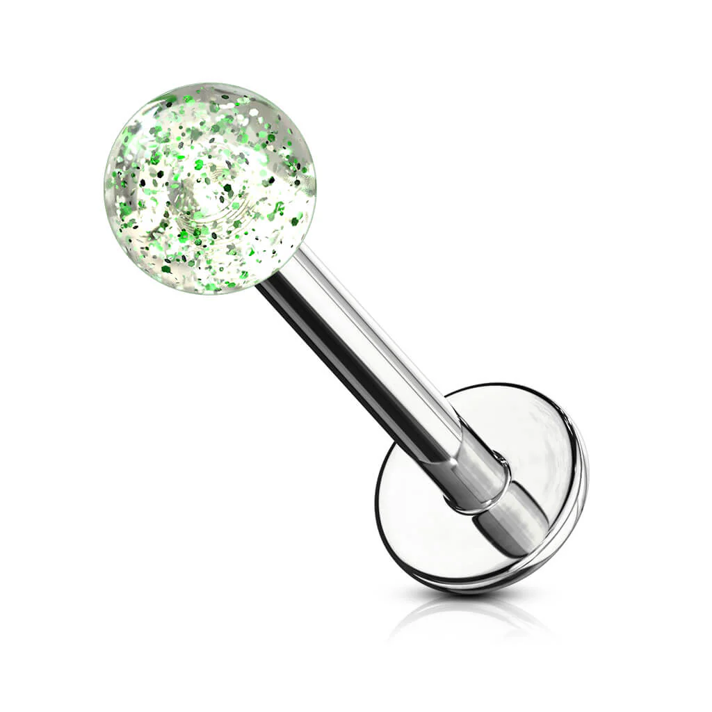 Labret Acryl Glitzer Kugel - Image 6