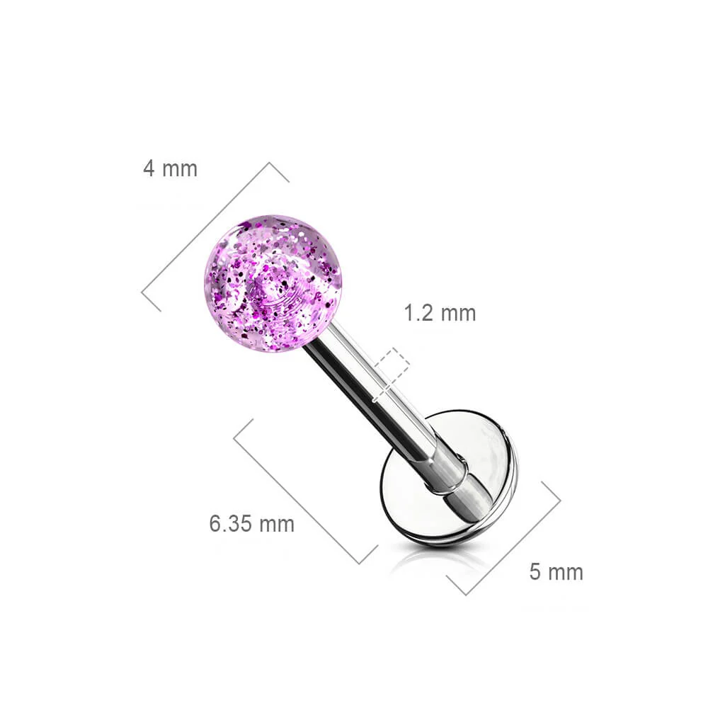 Labret Acryl Glitzer Kugel - Image 9