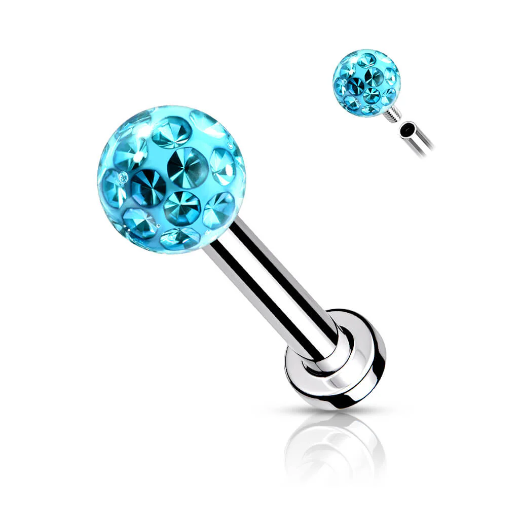 Labret Kugel Zirkonia Innengewinde - Image 10