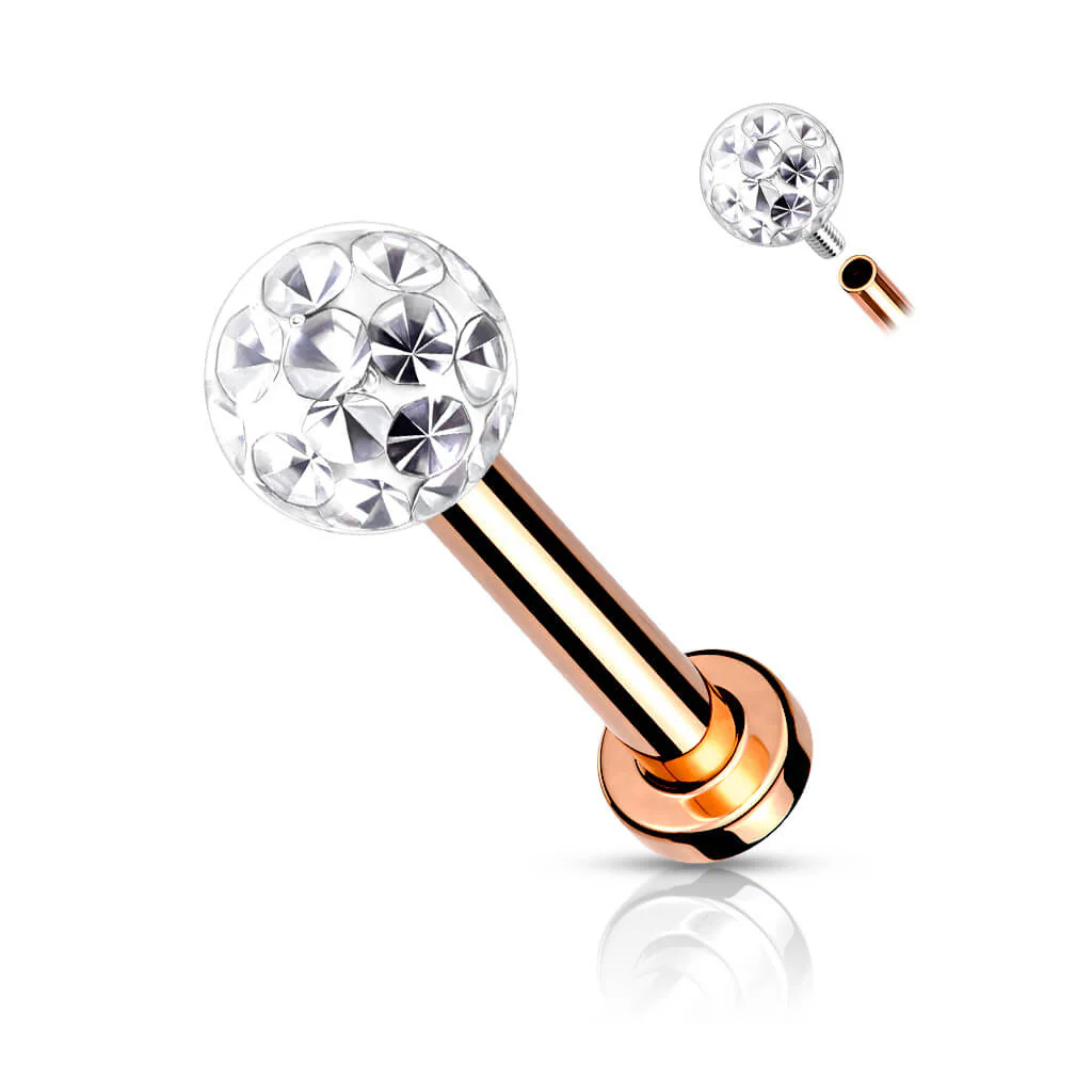 Labret Kugel Zirkonia Innengewinde - Image 12