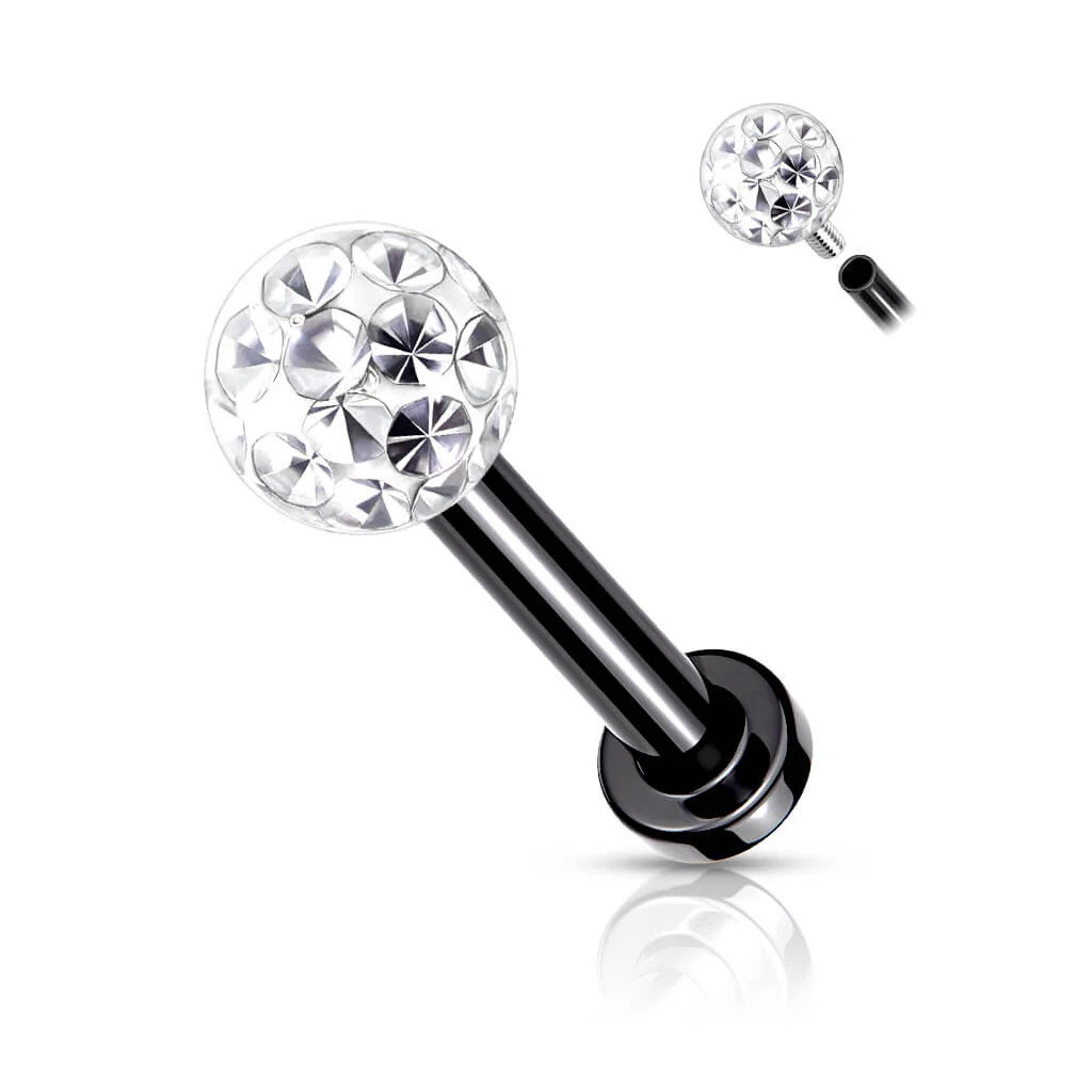 Labret Kugel Zirkonia Innengewinde - Image 8