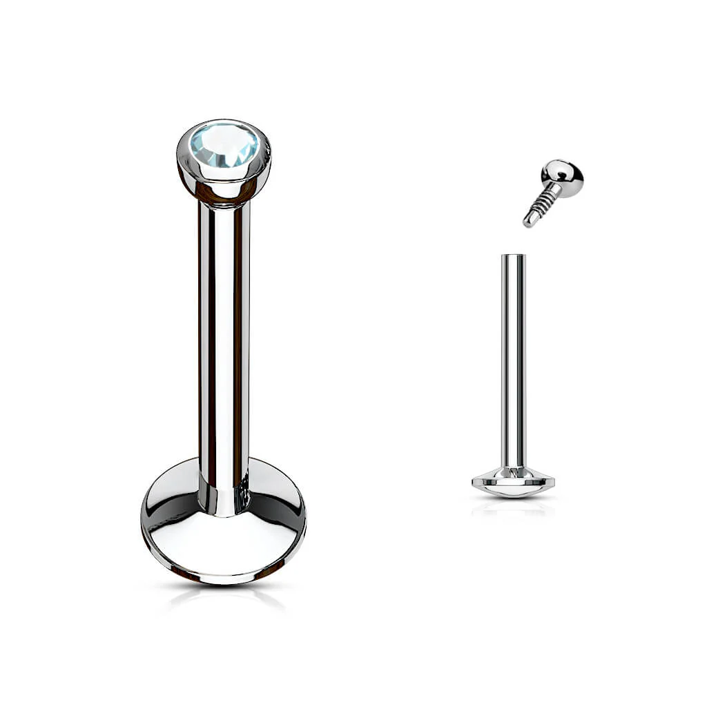 Labret Kugel Zirkonia Innengewinde - Image 11