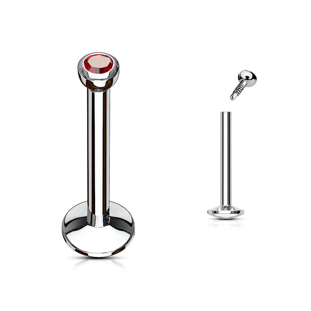 Labret Kugel Zirkonia Innengewinde - Image 12