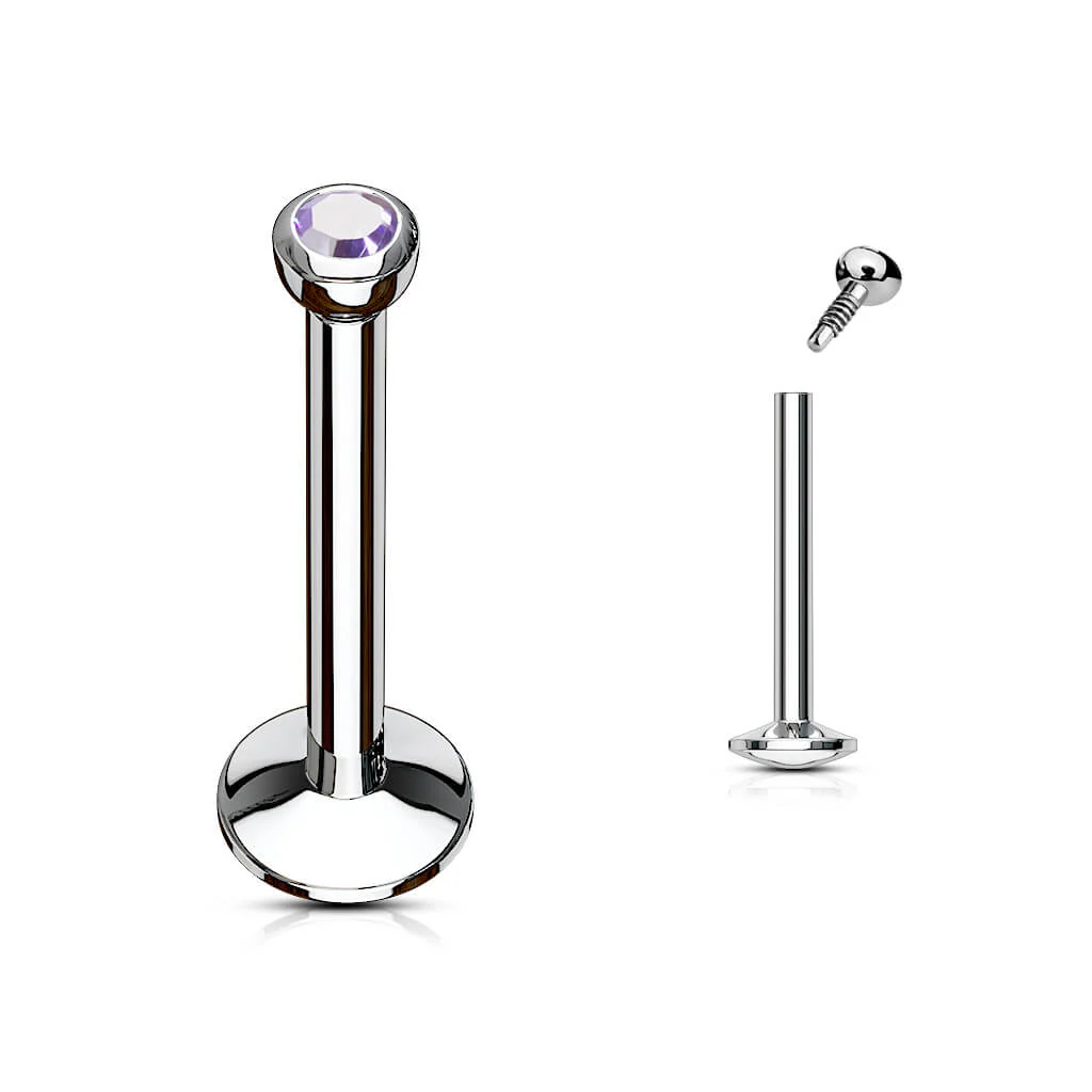 Labret Kugel Zirkonia Innengewinde - Image 13