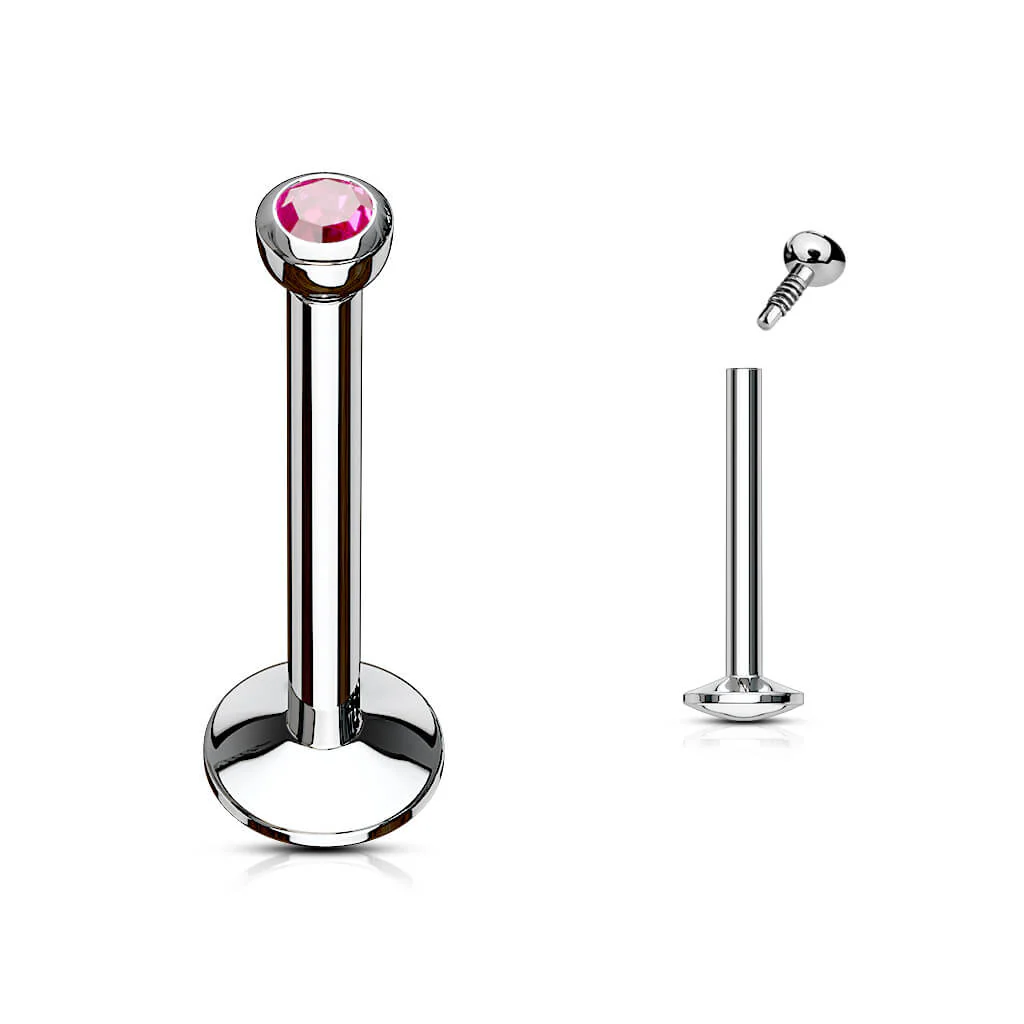 Labret Kugel Zirkonia Innengewinde - Image 6