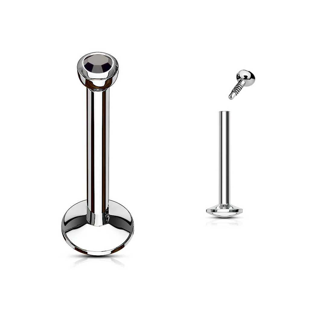 Labret Kugel Zirkonia Innengewinde - Image 8