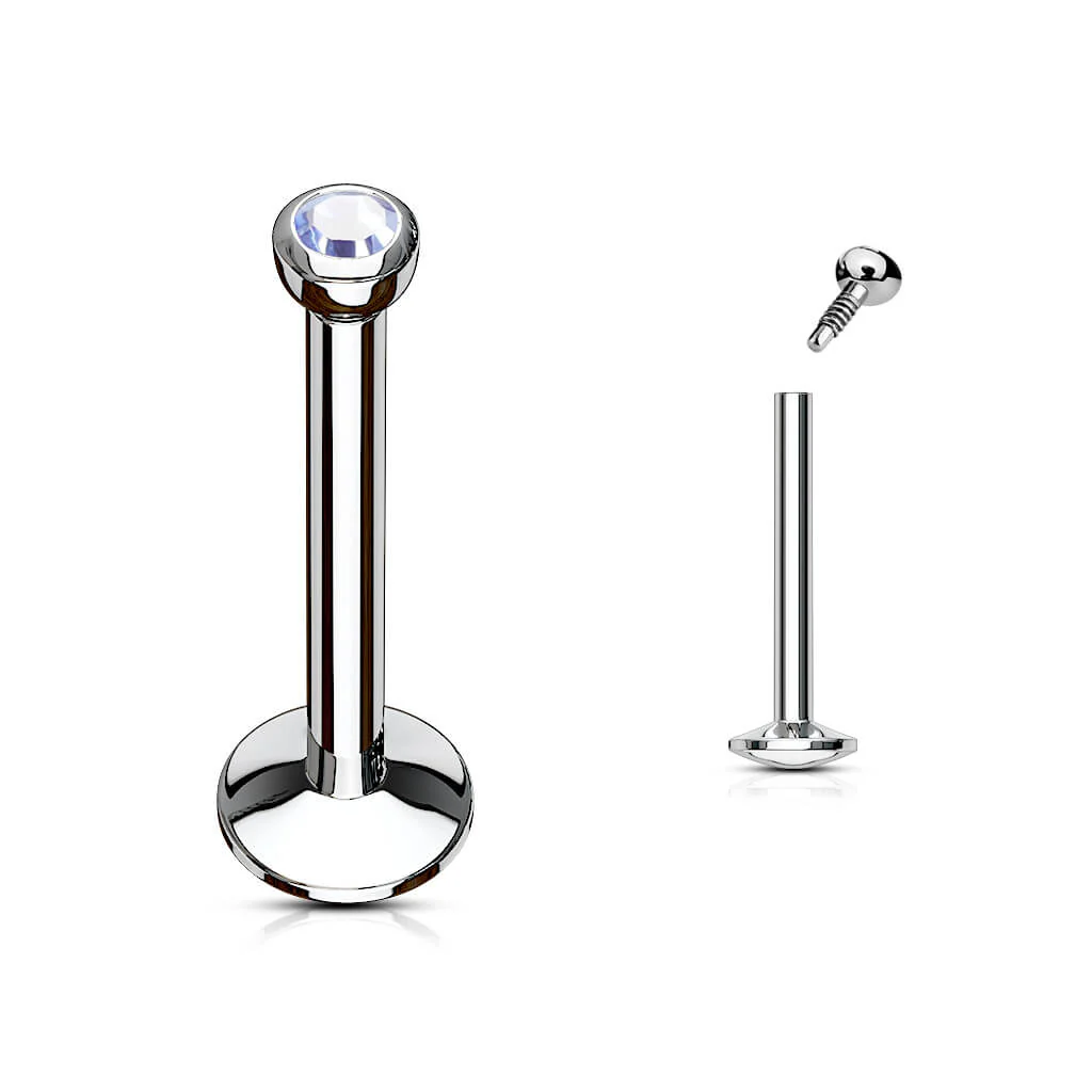 Labret Kugel Zirkonia Innengewinde - Image 9