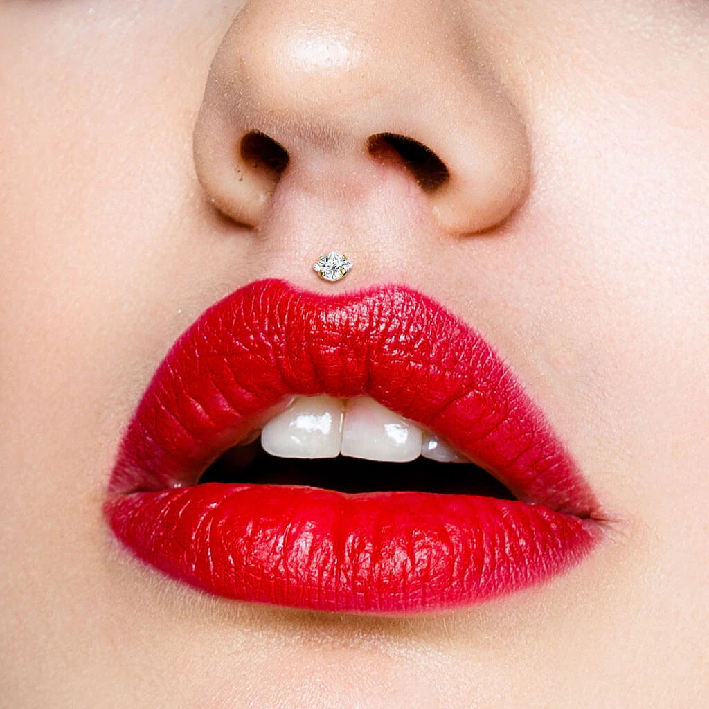 Labret Quadrat Zirkonia Innengewinde - Image 6