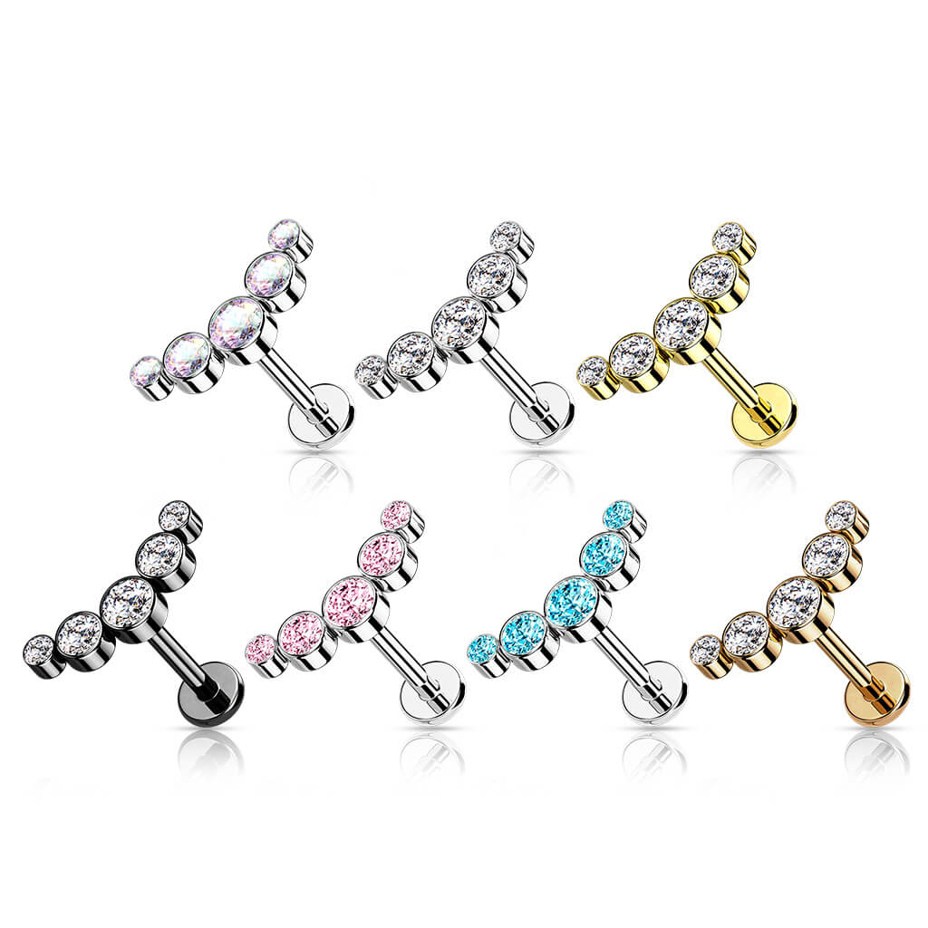 Labret 5 Zirkonia Innengewinde - Image 4